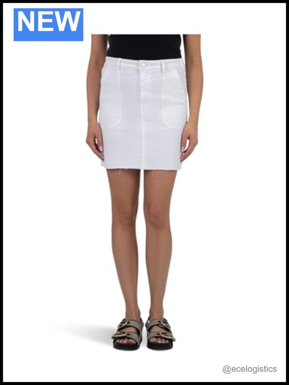 KUT from the Kloth Bristol Pull-On Skirt with Pork Chop Pockets